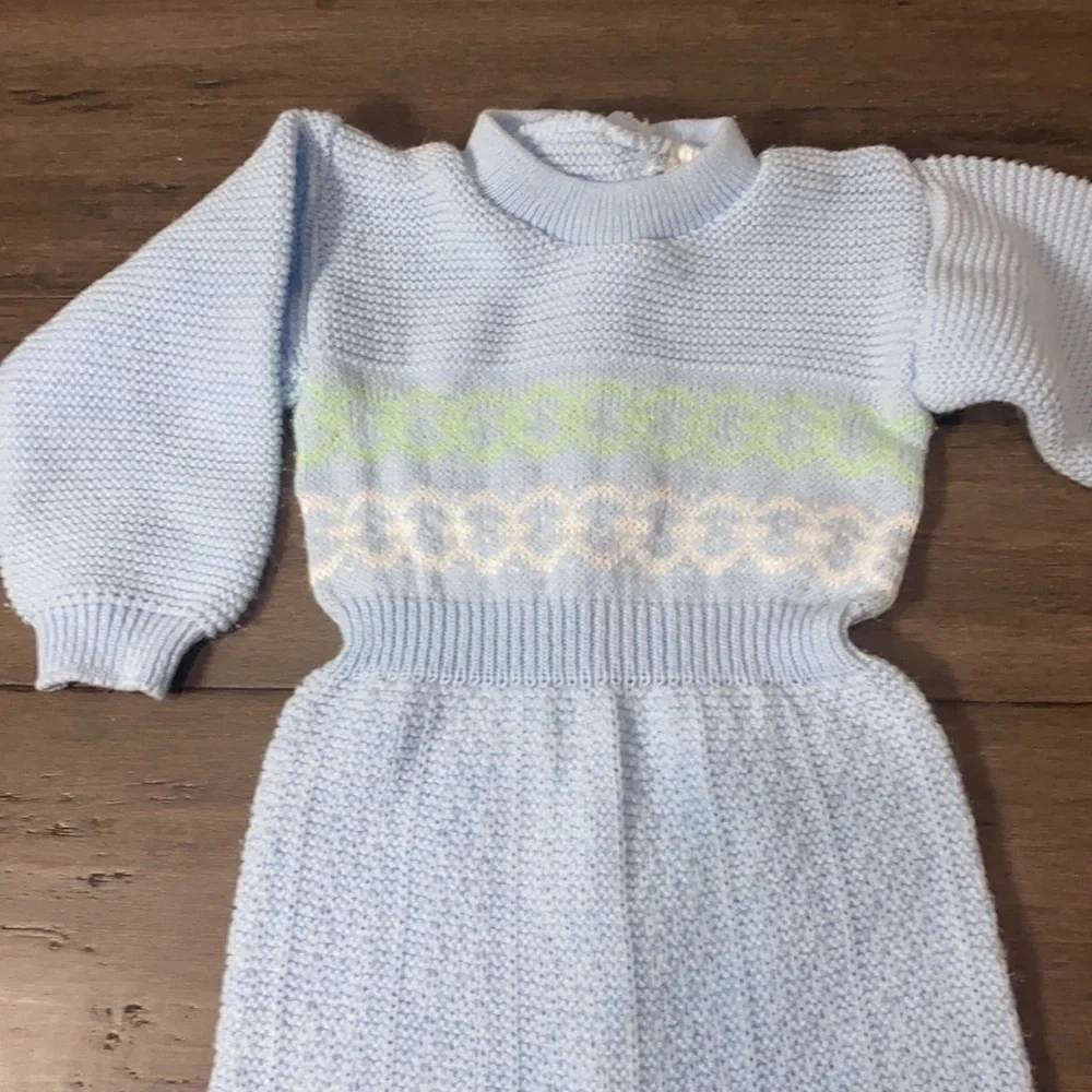 5 for $25 Vintage knitted baby onepiece‎ outfit